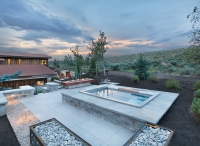 Backyard upper patio - spa 2