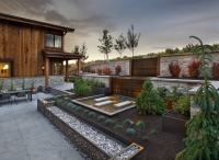 Backyard water feature 2 - patio