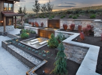 Backyard water feature 4 - patio